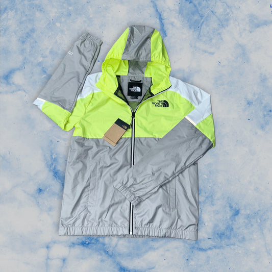 THE NORTH FACE WINDRUNNER JACKET - VOLT/GREY/WHITE