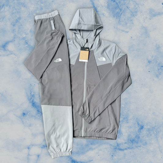 THE NORTH FACE TWO-TONE WOVEN TRACKSUIT - GREY