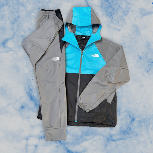 THE NORTH FACE WINDRUNNER TRACKSUIT - AQUA/SLATE/BLACK