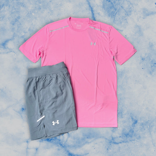 UNDER ARMOUR TECH SET - PINK/GREY