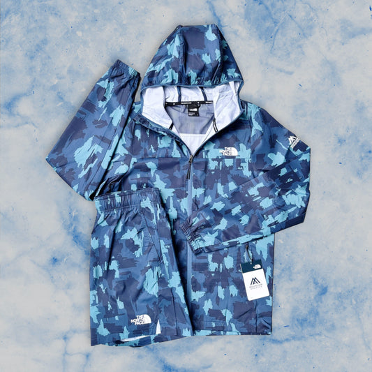 THE NORTH FACE CAMO PRINT WINDRUNNER SET - NAVY/BLUE