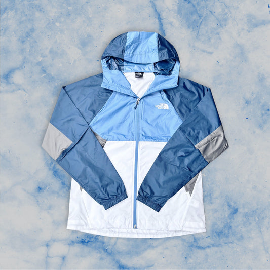 THE NORTH FACE WINDBREAKER JACKET - BLUE/NAVY/GREY/WHITE