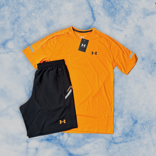 UNDER ARMOUR TECH UTILITY SET - BLACK/ORANGE