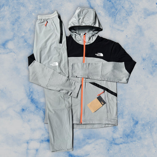 THE NORTH FACE TRACKSUIT - GREY/ORANGE/BLACK